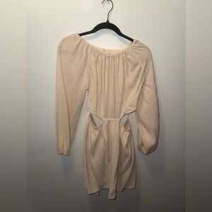 Blush Cream Backless Women's Dress